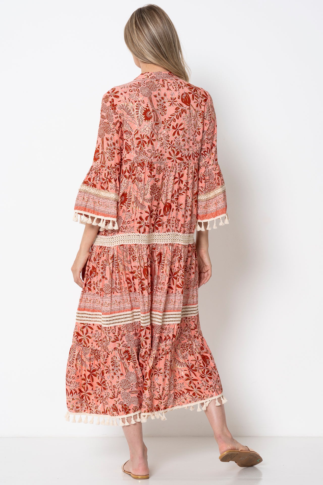 Pink/Rust Kaylie Dress