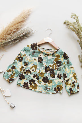 Mint Printed Blouse