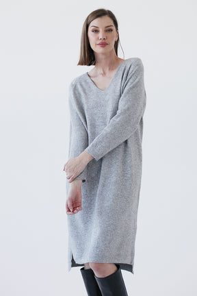Grey Knitted Dress