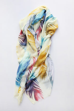 Multicolour Feather Scarf