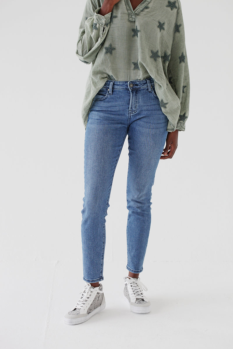 Blue Highrise Jeans